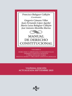 cover image of Manual de Derecho Constitucional